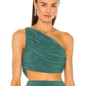 Norma Kamali Diana Top, Color: Mountain Green